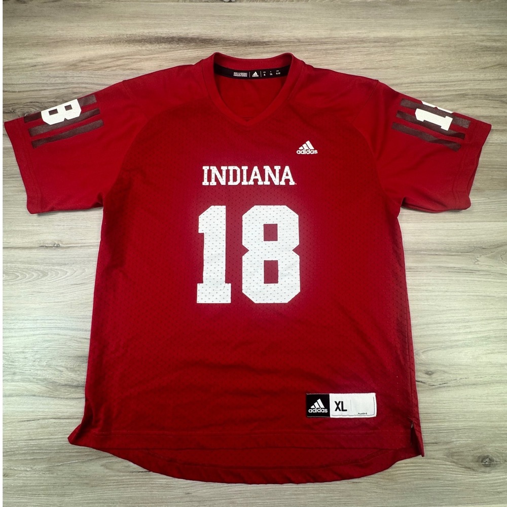 Adidas Indiana Hoosiers Football Jersey Red Youth XL 18 F18104Y124L DN2919